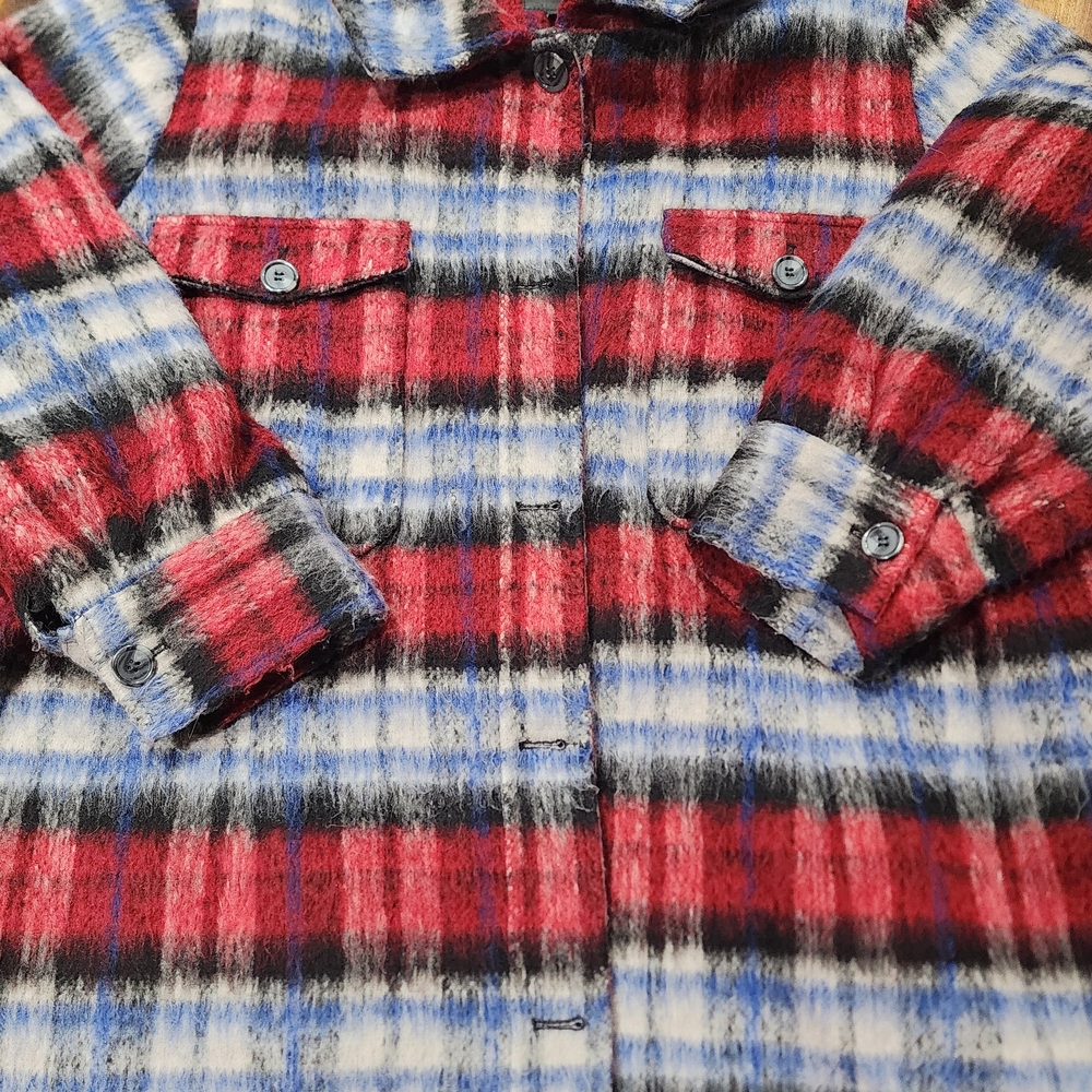 Lane Bryant Womens Long Coat Size 26/28 Striped